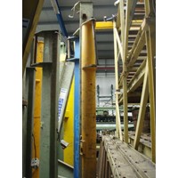 Column-mounted slewing crane 250 kg, TRACTEL